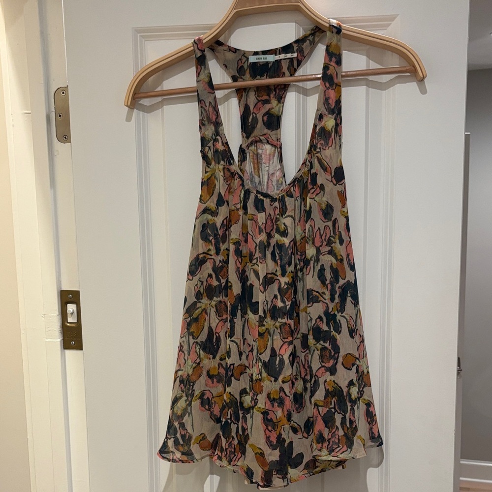 Kimchi Blue Vibrant Floral Racerback Tank